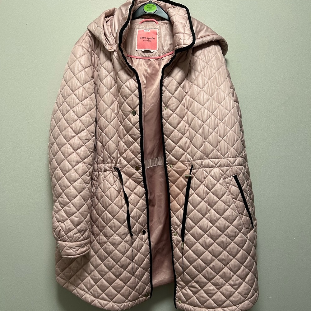 Kate Spade Quilted Jacket in Soft Pink